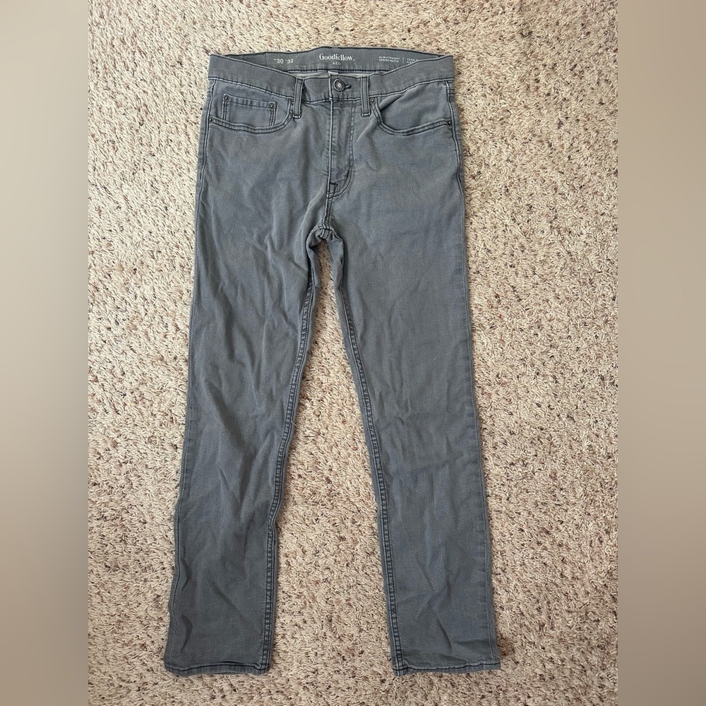 Goodfellow Slim Jeans 30x32 Gray Total Flex Stretch Slim Leg